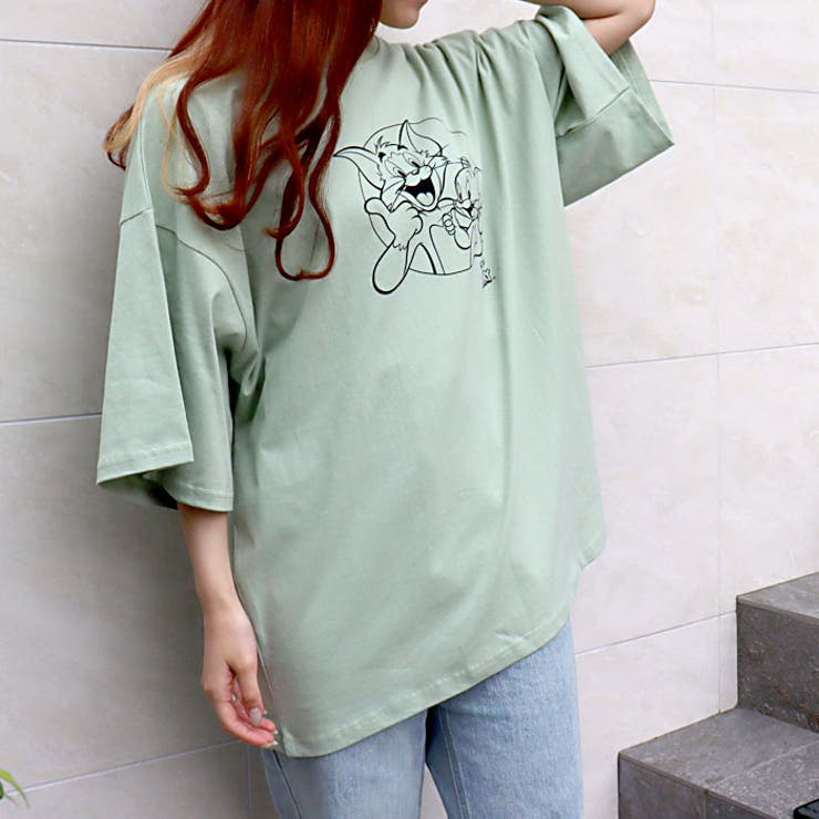 メンズTシャツ半袖ビッグBIGクルーネックレディースプリントトムとジェリートムジェリカジュアルMLXL「T21-103.104.105」