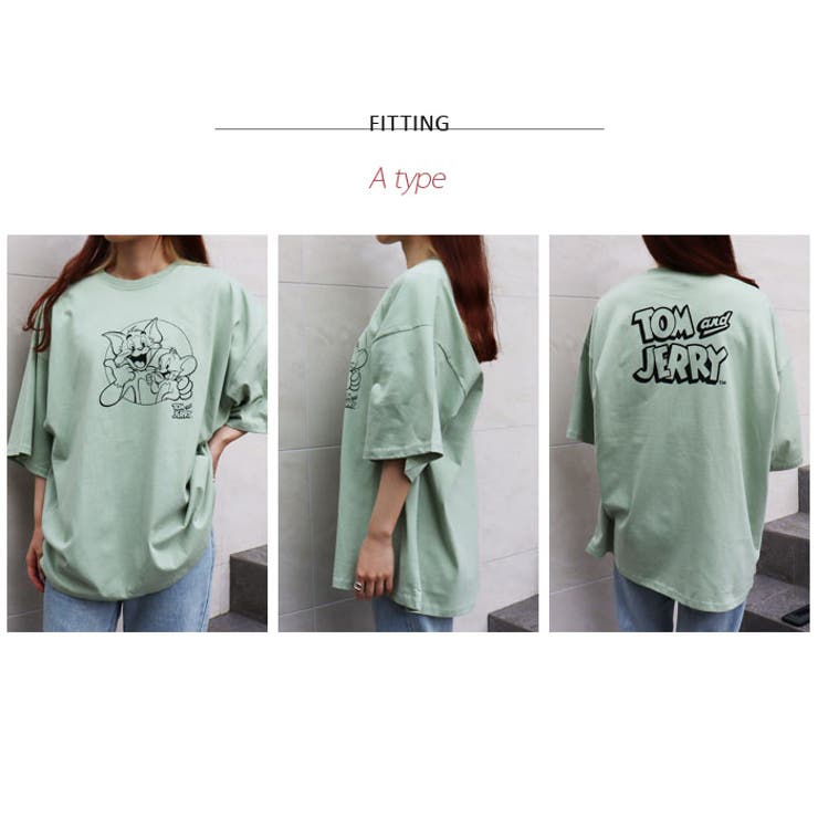 メンズTシャツ半袖ビッグBIGクルーネックレディースプリントトムとジェリートムジェリカジュアルMLXL「T21-103.104.105」