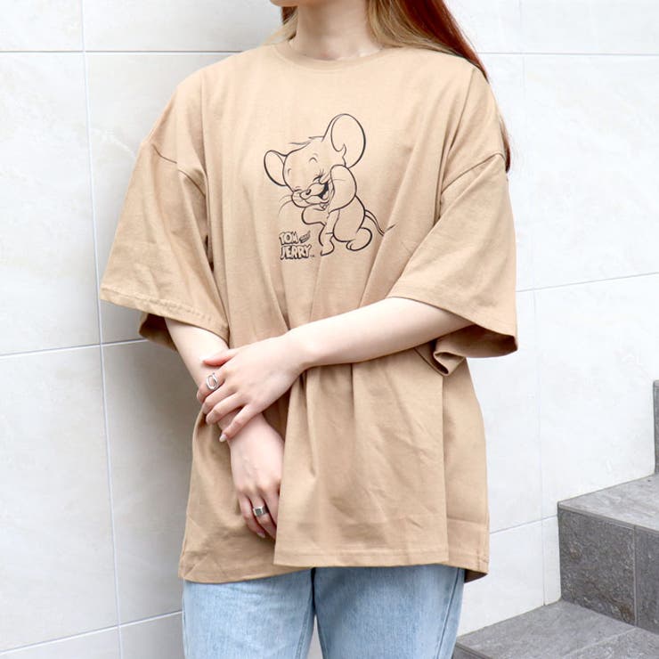 メンズTシャツ半袖ビッグBIGクルーネックレディースプリントトムとジェリートムジェリカジュアルMLXL「T21-103.104.105」