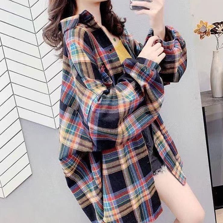 レディース BIGシャツ チェック柄[品番：MSSK1627446]｜NEXT WALL