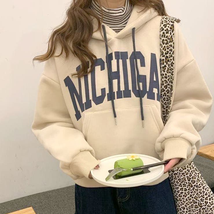 レディース BIGパーカー カレッジ風 | NEXT WALL【WOMAN】 | 詳細画像4 