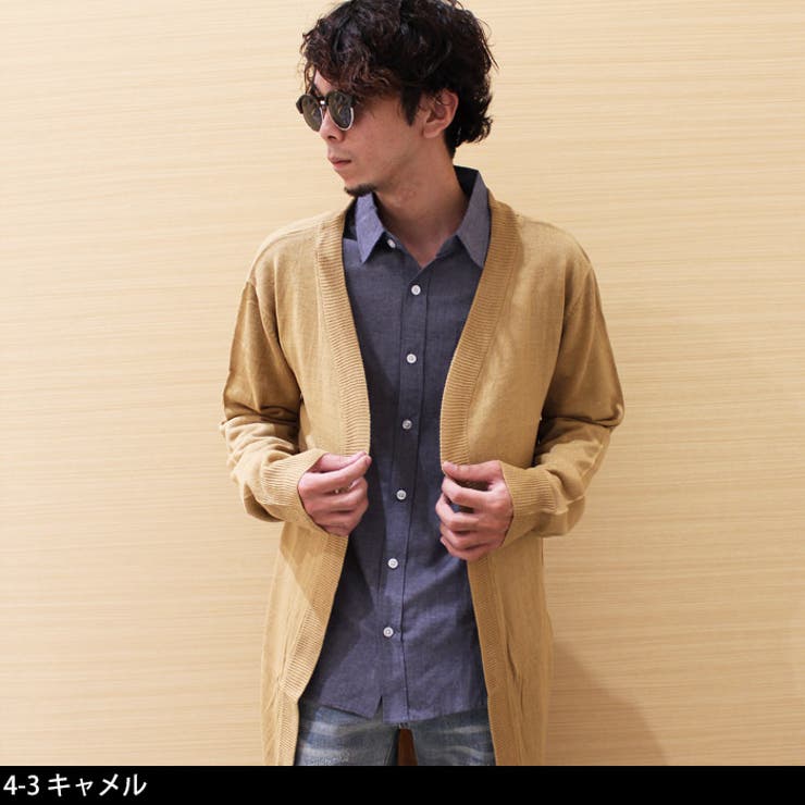 メンズニットセーターニットテレコ無地ニットクルーネックカーディガンカーデガンライン秋服冬服カジュアルmens紳士MLXL「849-101」