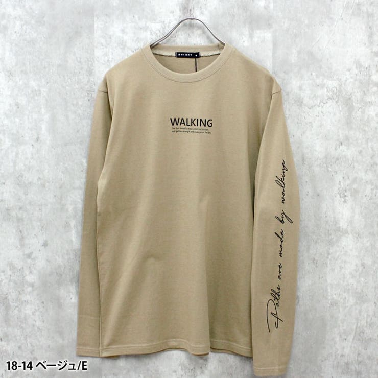 【送料無料】柄込みロンTメンズ長袖Tシャツティーシャツプリントロゴクルーネックコットン綿100％アメカジカジュアルシンプルMLXL「814-105」