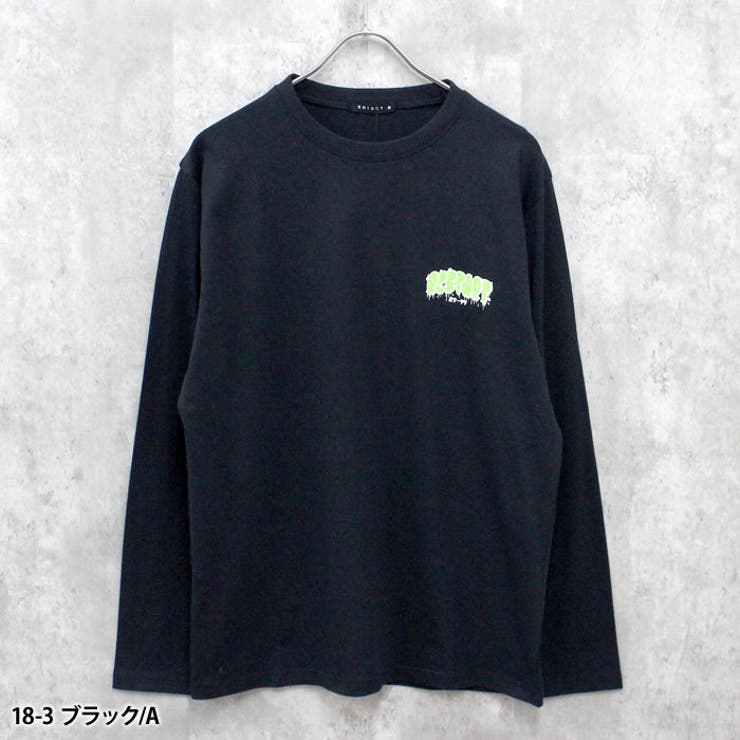 【送料無料】メンズロンT長袖TシャツプリントロゴクルーネックアメカジカジュアルシンプルMLXL「814-105」