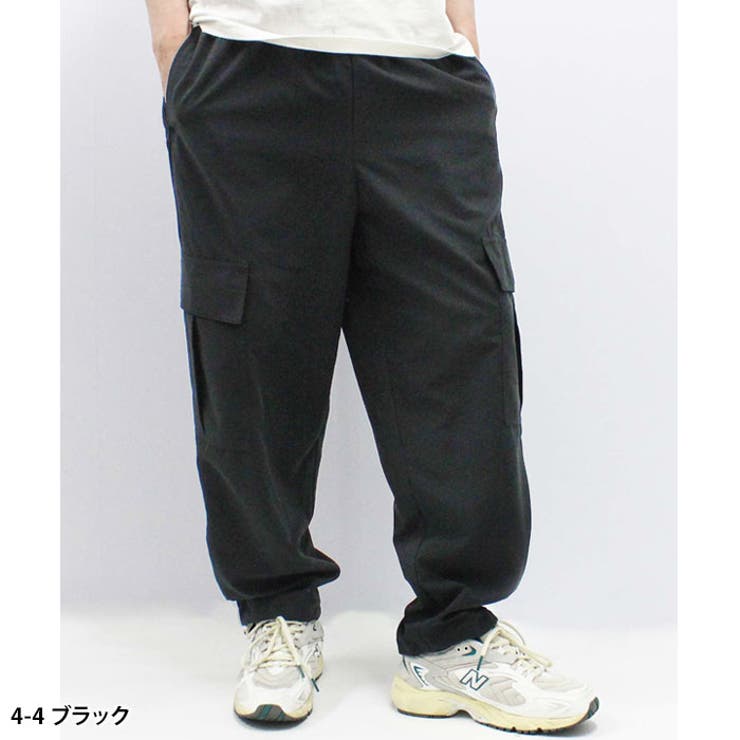 メンズバルーンパンツカーゴパンツ長ズボンロングパンツゆったりワイドボトムス長ずぼん無地SHISKYシスキールームウェア部屋着カジュアルシンプルMLXL「824-04」