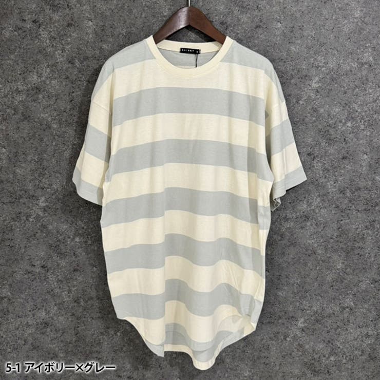 【送料無料】メンズTシャツ半袖クルーネックボーダーゆるシルエットオーバーサイズビッグBIGSHISKYシスキーカジュアルロックストリートシンプルMLXL「824-104」