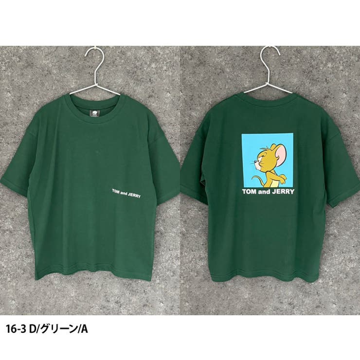 【送料無料】メンズTシャツ半袖プリントロゴトムとジェリートムジェリトム&ジェリーゆるシルエットBIGバックプリントカジュアルアメカジストリートMLXL「T24-100」