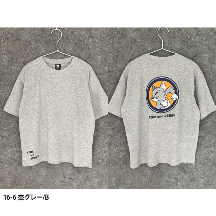 【送料無料】メンズTシャツ半袖プリントロゴトムとジェリートムジェリトム&ジェリーゆるシルエットBIGバックプリントカジュアルアメカジストリートMLXL「T24-100」