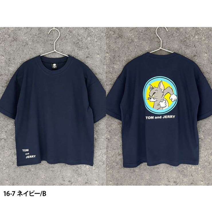 【送料無料】メンズTシャツ半袖プリントロゴトムとジェリートムジェリトム&ジェリーゆるシルエットBIGバックプリントカジュアルアメカジストリートMLXL「T24-100」