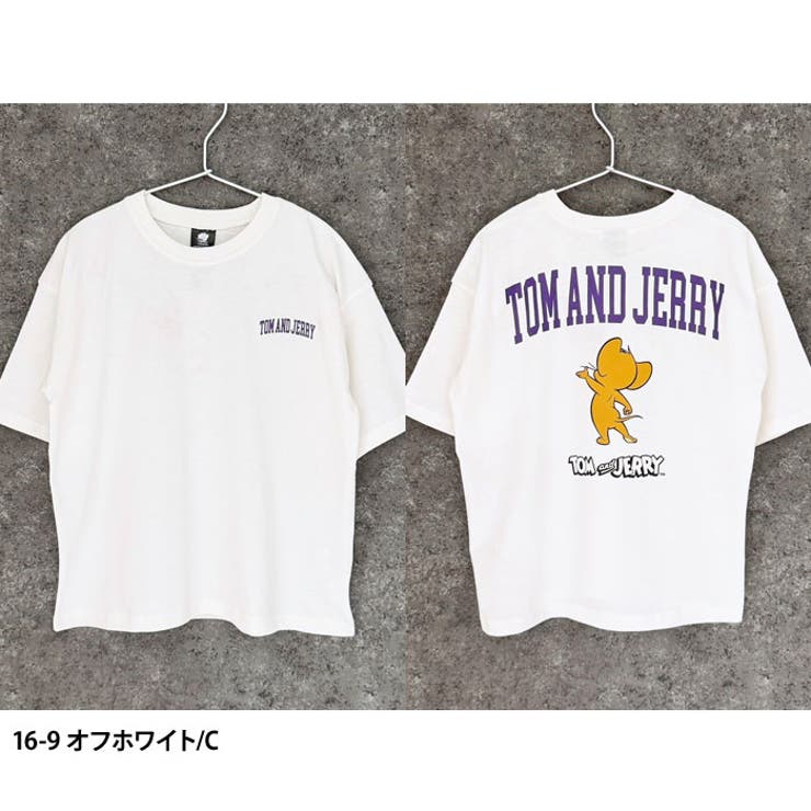 【送料無料】メンズTシャツ半袖プリントロゴトムとジェリートムジェリトム&ジェリーゆるシルエットBIGバックプリントカジュアルアメカジストリートMLXL「T24-100」