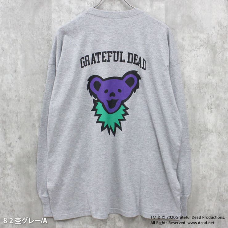 【送料無料】GRATEFULDEADオーバーサイズロングスリーブTシャツメンズキャラクターグレイトフルデッド長袖ティーシャツロンTクルーネックBIGビッグシルエットゆったり大きめプリントロゴバックプリントカジュアルストリートロックMLXL「GF44-100」
