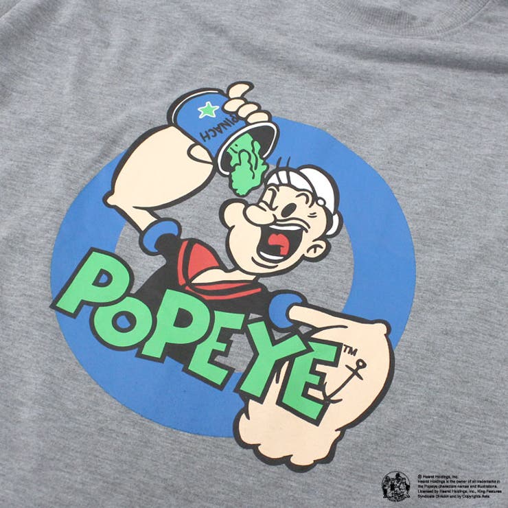 POPEYEトレーナーメンズ長袖トップススウェットスエットプルオーバーキャラクターポパイゆるサイズビッグシルエット大きめゆったりプリントMENSアメカジカジュアルストリートMLXL「POP44-101」