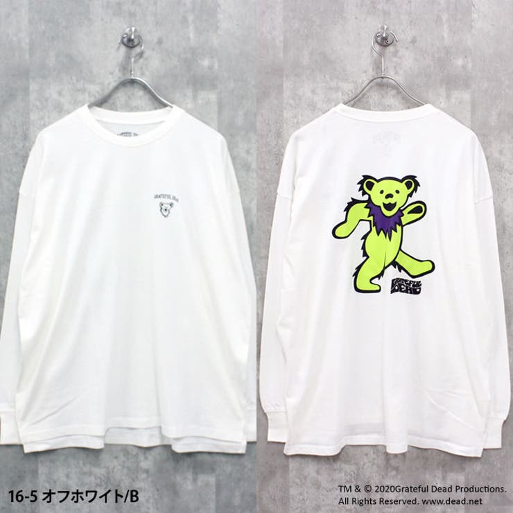 482 ラッセルノ　ロングスリーブシャツ　ホワイト　メンズ　サイズ5 新品！ GRATEFULDEAD オーバーサイズロングスリーブTシャツ メンズ[品番