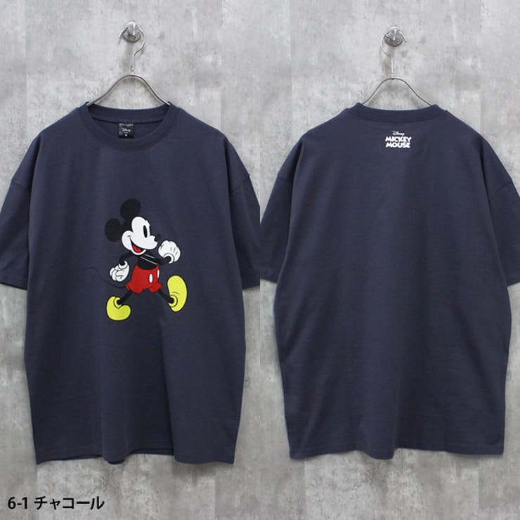 【送料無料】MICKEYMOUSEオーバーサイズTシャツメンズ半袖トップスキャラクターミッキーマウスクルーネックBIGビッグシルエット大きめゆったりプリントMENSカジュアルアメカジMLXL「M25-100」