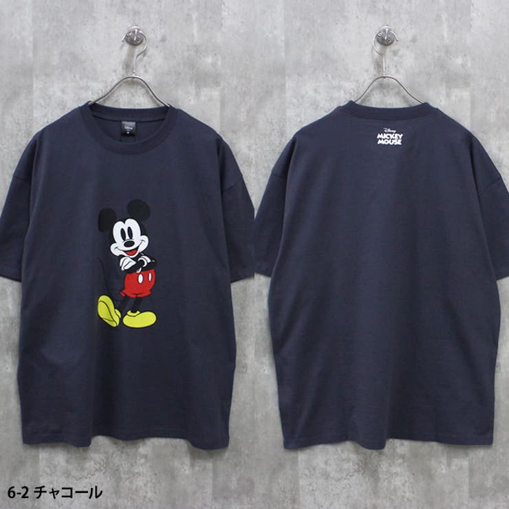 【送料無料】MICKEYMOUSEオーバーサイズTシャツメンズ半袖トップスキャラクターミッキーマウスクルーネックBIGビッグシルエット大きめゆったりプリントMENSカジュアルアメカジMLXL「M25-100」