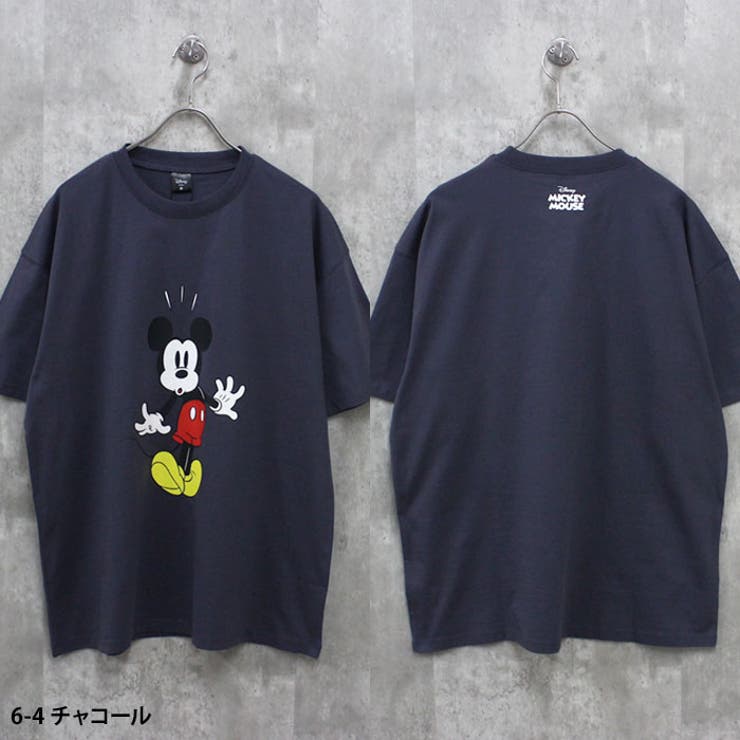 【送料無料】MICKEYMOUSEオーバーサイズTシャツメンズ半袖トップスキャラクターミッキーマウスクルーネックBIGビッグシルエット大きめゆったりプリントMENSカジュアルアメカジMLXL「M25-100」