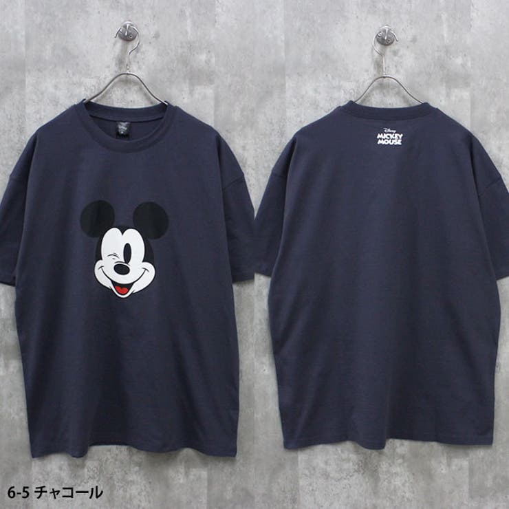 【送料無料】MICKEYMOUSEオーバーサイズTシャツメンズ半袖トップスキャラクターミッキーマウスクルーネックBIGビッグシルエット大きめゆったりプリントMENSカジュアルアメカジMLXL「M25-100」
