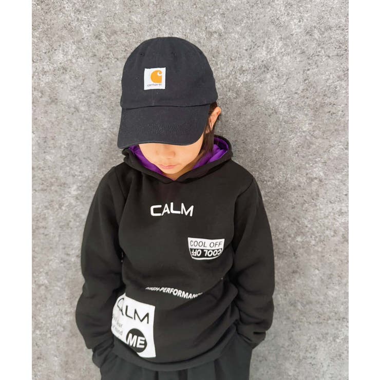 9-9ブラック | 裏起毛パーカー キッズ スウェット | NEXT WALL