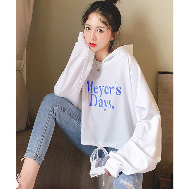 2-2ホワイト | レディース BIGパーカー ビッグシルエット | NEXT WALL【WOMAN】