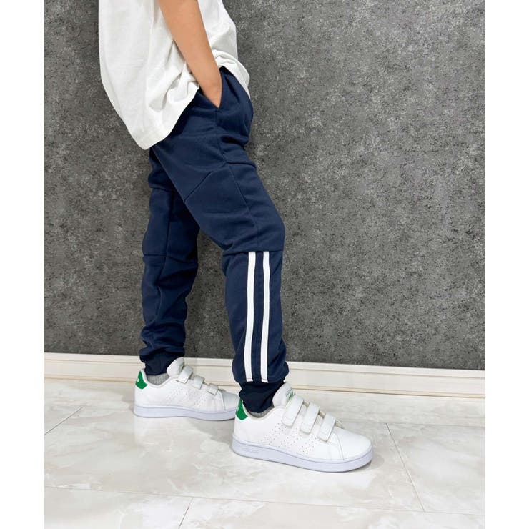 6-4ネイビー | ラインテックパンツ ストレッチパンツ キッズ | NEXT WALL