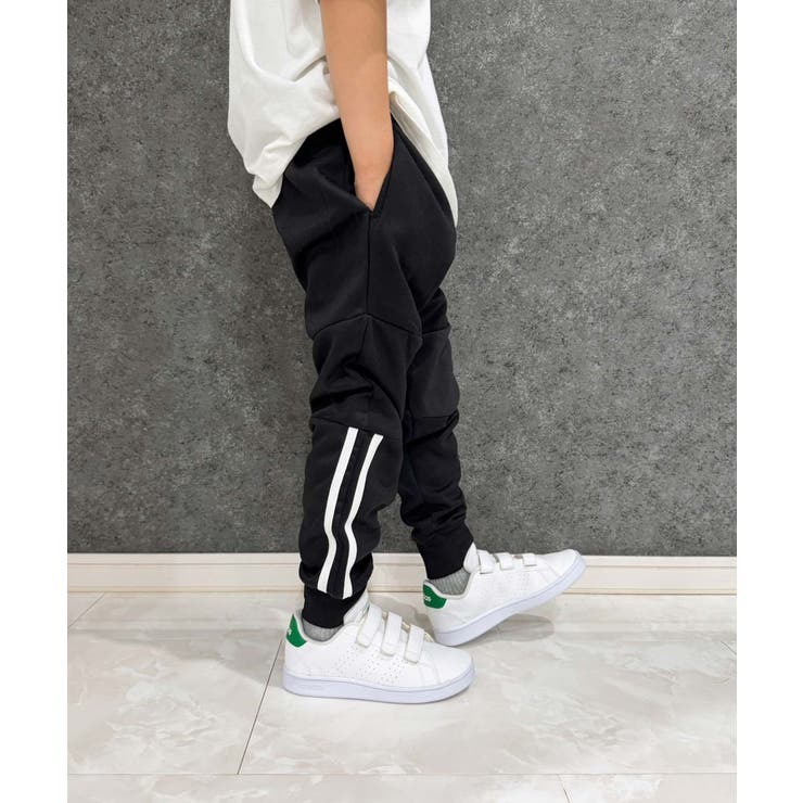 6-6ブラック | ラインテックパンツ ストレッチパンツ キッズ | NEXT WALL