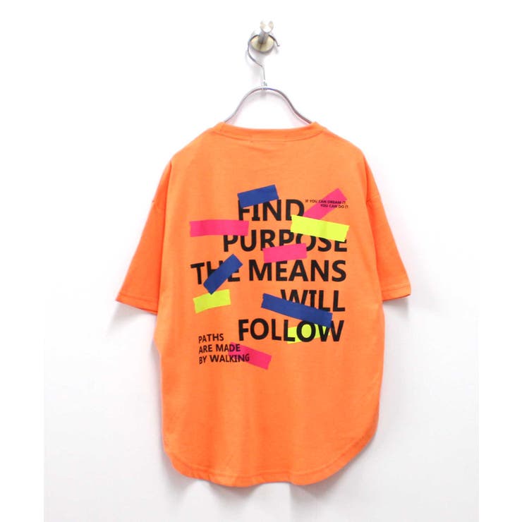 16-2オレンジ/A | プリントBIGｔシャツ キッズ 子供服 | NEXT WALL