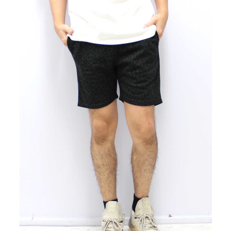 4-4チャコール/レオパード | メンズ ハーフパンツ 半ズボン | NEXT WALL