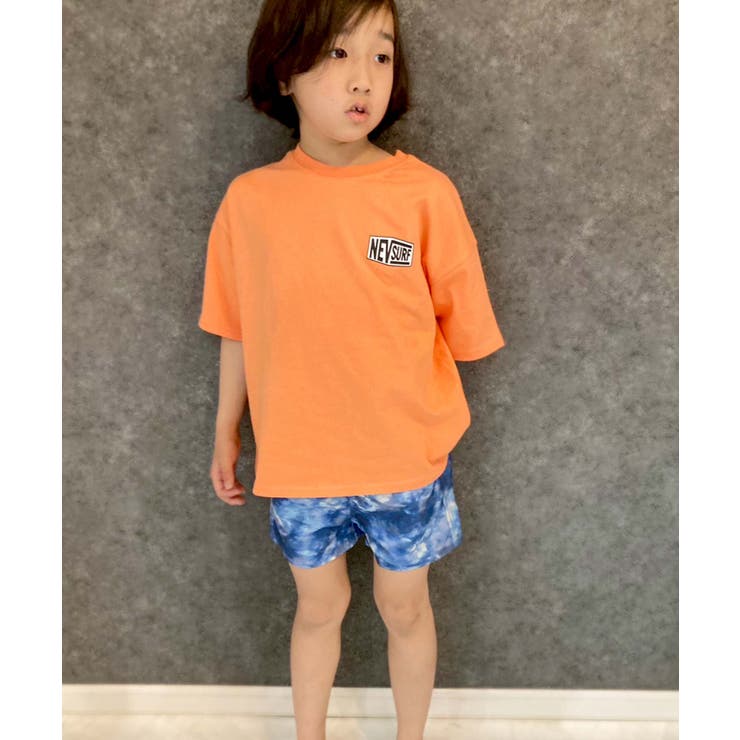16-6オレンジ/B | NEVSURF BIGｔシャツ キッズ | NEXT WALL