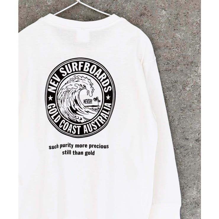 16-13オフホワイト/D | NEVSURFバックプリントBIGロンT キッズ 子供服 | NEXT WALL