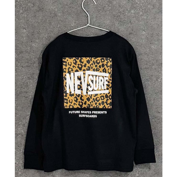 20-19ブラック1/E | NEVSURFバックプリントBIGロンT キッズ 子供服 | NEXT WALL