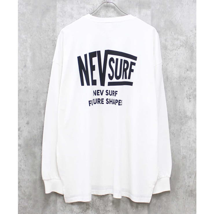 8-1オフホワイト/A | NEVSURFプリントロンT メンズ 長袖Tシャツ | NEXT WALL