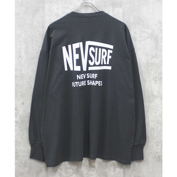 8-3チャコール/A | NEVSURFプリントロンT メンズ 長袖Tシャツ | NEXT WALL