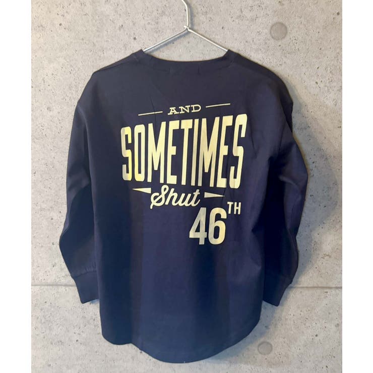 16-4ネイビー/A | オーバーサイズプリントヘムロンT キッズ 子供服 | NEXT WALL