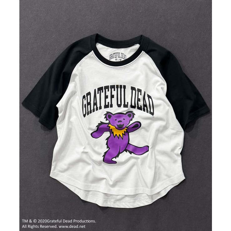 14-11ホワイト×ブラック/C | GRATEFULDEAD オーバーサイズTシャツ キッズ | NEXT WALL