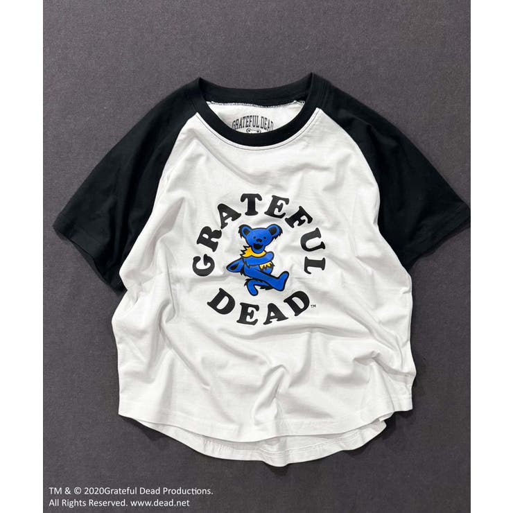14-14ホワイト×ブラック/D | GRATEFULDEAD オーバーサイズTシャツ キッズ | NEXT WALL