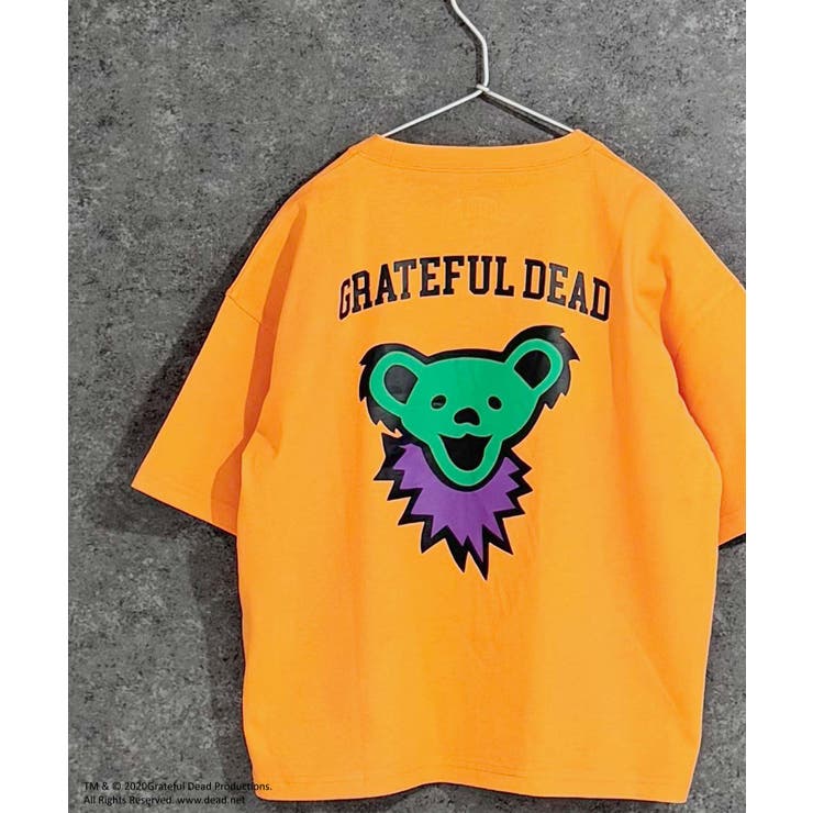 16-11オレンジ/C | GRATEFULDEAD オーバーサイズTシャツ キッズ | NEXT WALL