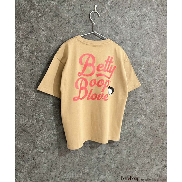 8-2ベージュ/A | BETTYBOOP オーバーサイズTシャツ キッズ | NEXT WALL