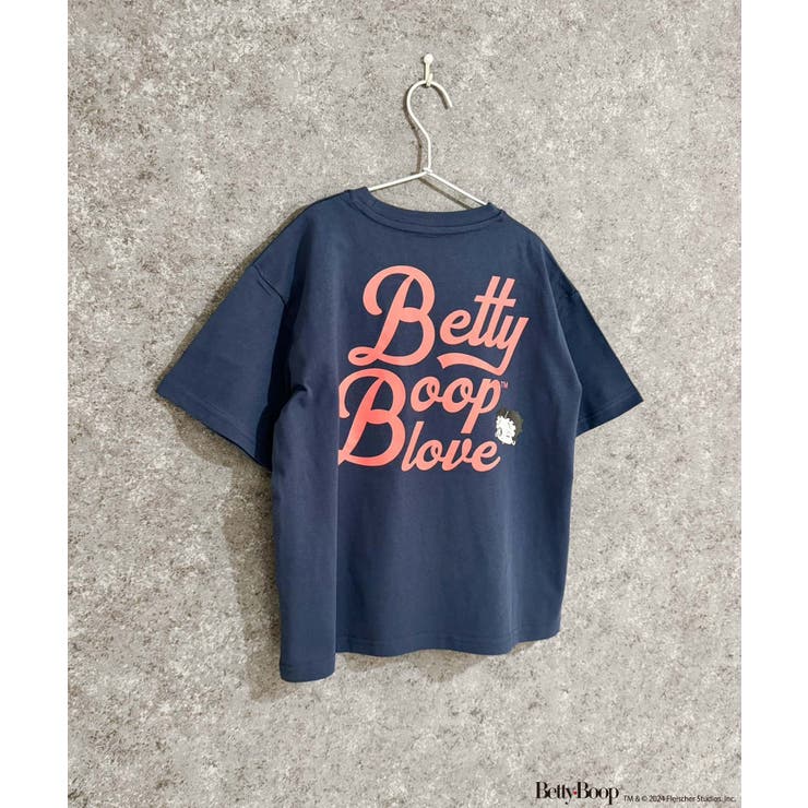 8-3ネイビー/A | BETTYBOOP オーバーサイズTシャツ キッズ | NEXT WALL