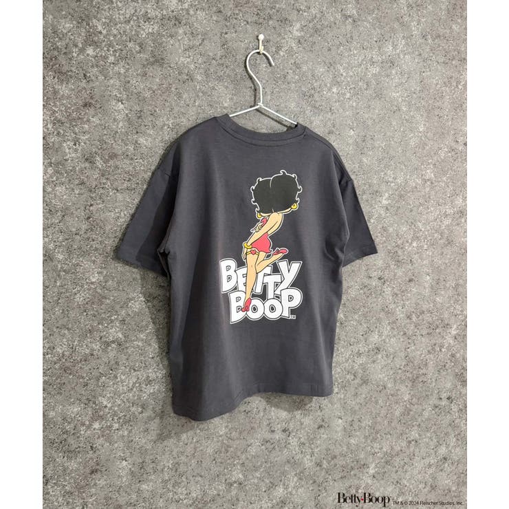 8-7チャコール/B | BETTYBOOP オーバーサイズTシャツ キッズ | NEXT WALL
