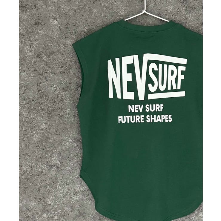16-3D/グリーン/A | NEVSURF オーバーサイズノースリーブTシャツキッズ 子供服 | NEXT WALL