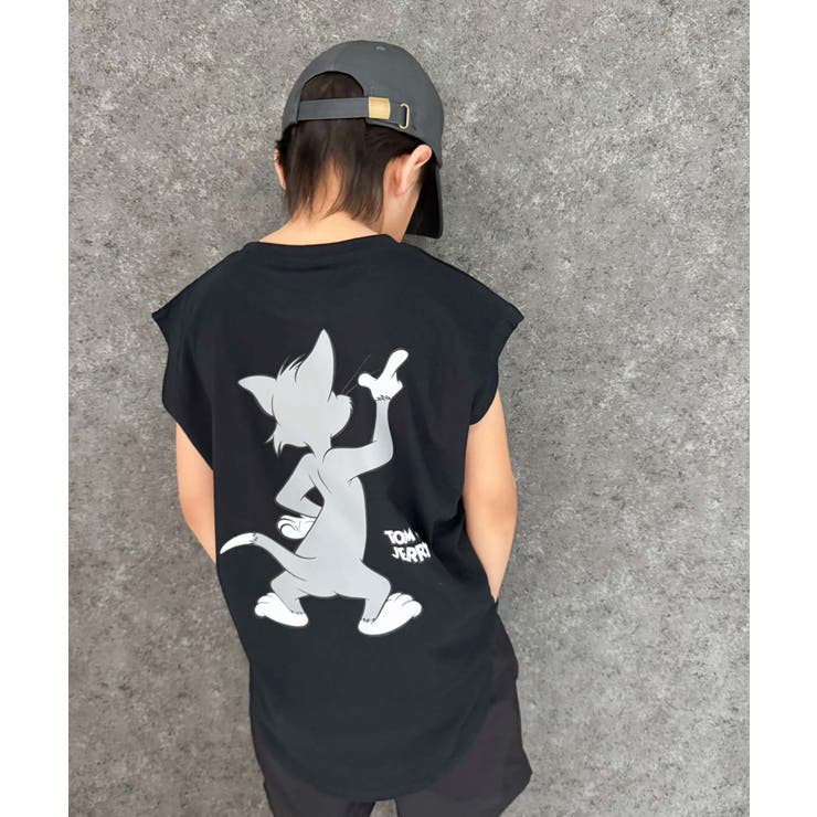 トム＆ジェリー ノースリーブTシャツ キッズ[品番：MSSK1628235