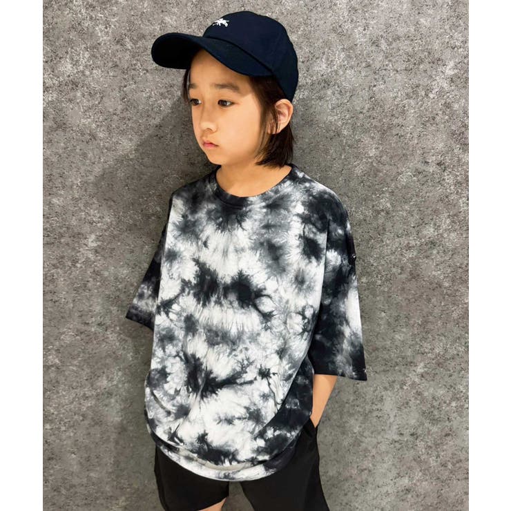 【高額売筋】 SHISKY タイダイオーバーサイズTシャツ キッズ[品番 トップス