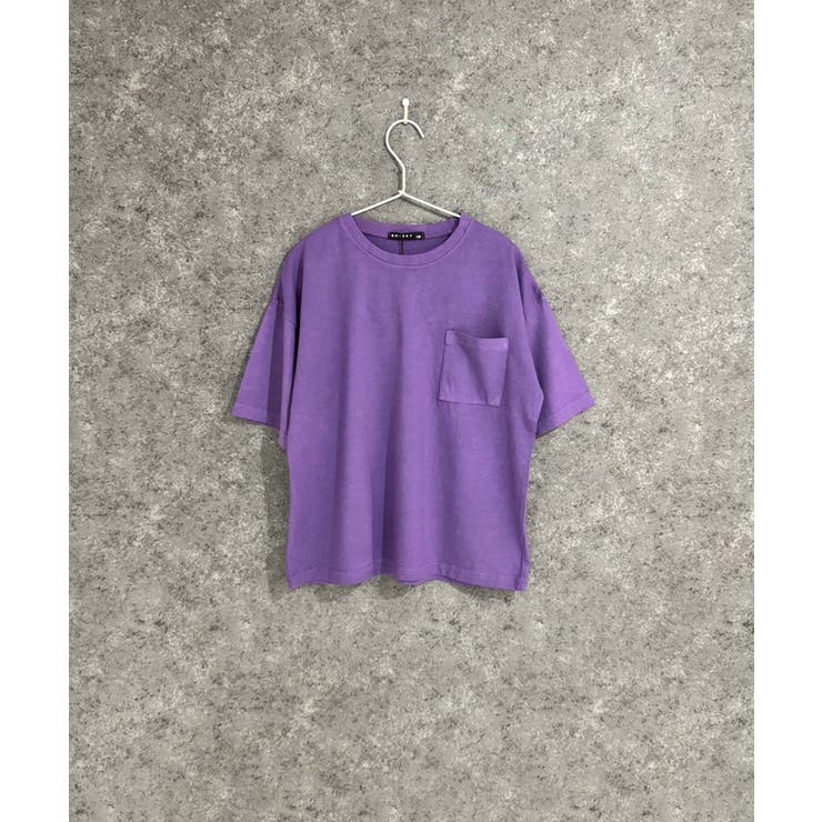 STONE  紫色 Tシャツ 新品タグ付き SHISKY ピグメントオーバーサイズTシャツ キッズ[品番