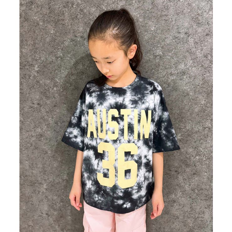 SHISKY タイダイオーバーサイズプリントTシャツ キッズ[品番