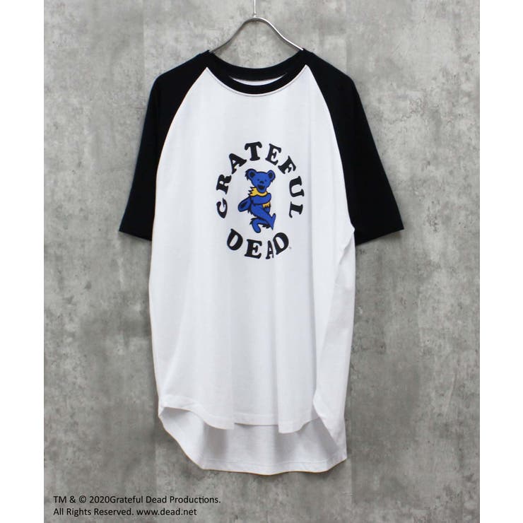 14-14ホワイト×ブラック/D | GRATEFULDEAD オーバーサイズTシャツ メンズ | NEXT WALL