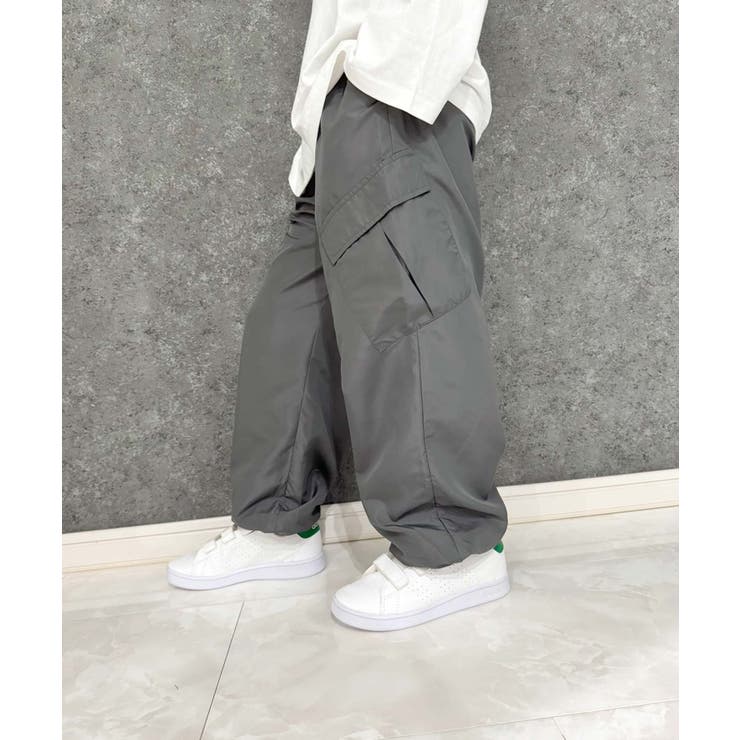 HGB-M325/DIOR カーゴパンツ 裾ゴム 子供服 8 ホワイトグレー