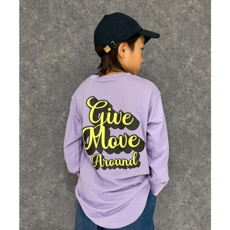 9-3ラベンダー/A | プリントヘムロンT キッズ 長袖Tシャツ | NEXT WALL