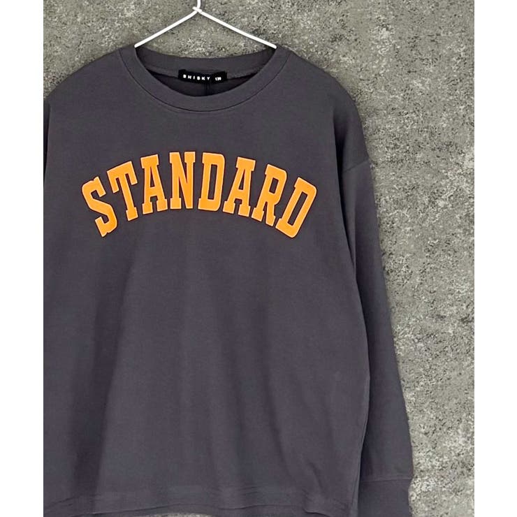 9-3チャコール/A | オーバーサイズプリントロンT キッズ 長袖Tシャツ | NEXT WALL