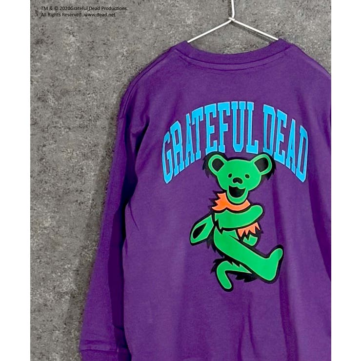 16-10パープル/C | GRATEFULDEAD オーバーサイズロングスリーブTシャツ キッズ | NEXT WALL