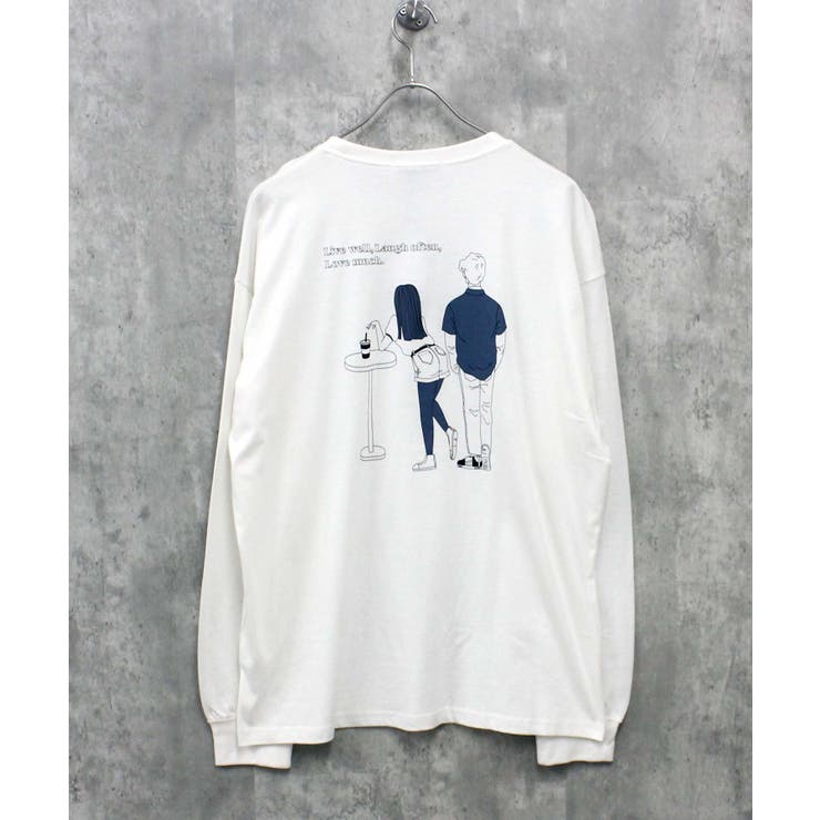 買い保障できる バックプリントBIGロンT フロント＆袖プリントBIGロンT メンズ トップス